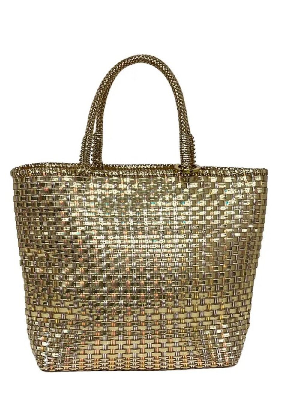 ANTEPRIMA Intreccio Champagne Gold Wire Tote Bag